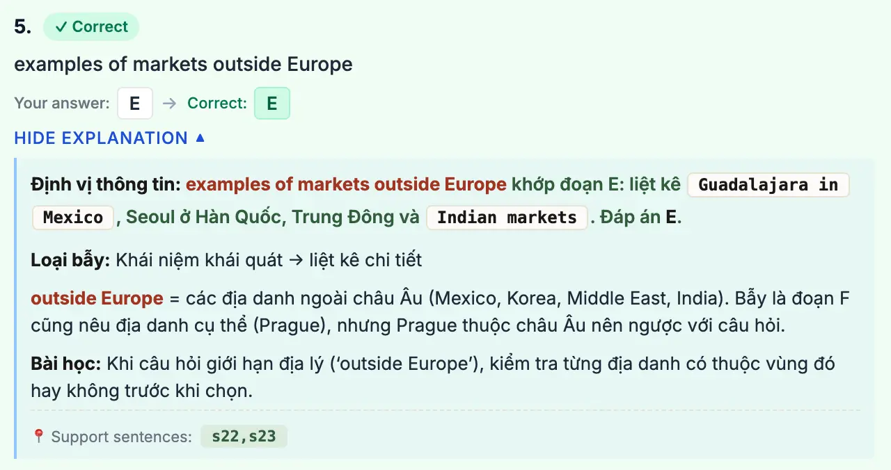 Cách sửa bài tự học IELTS Reading hiệu quả