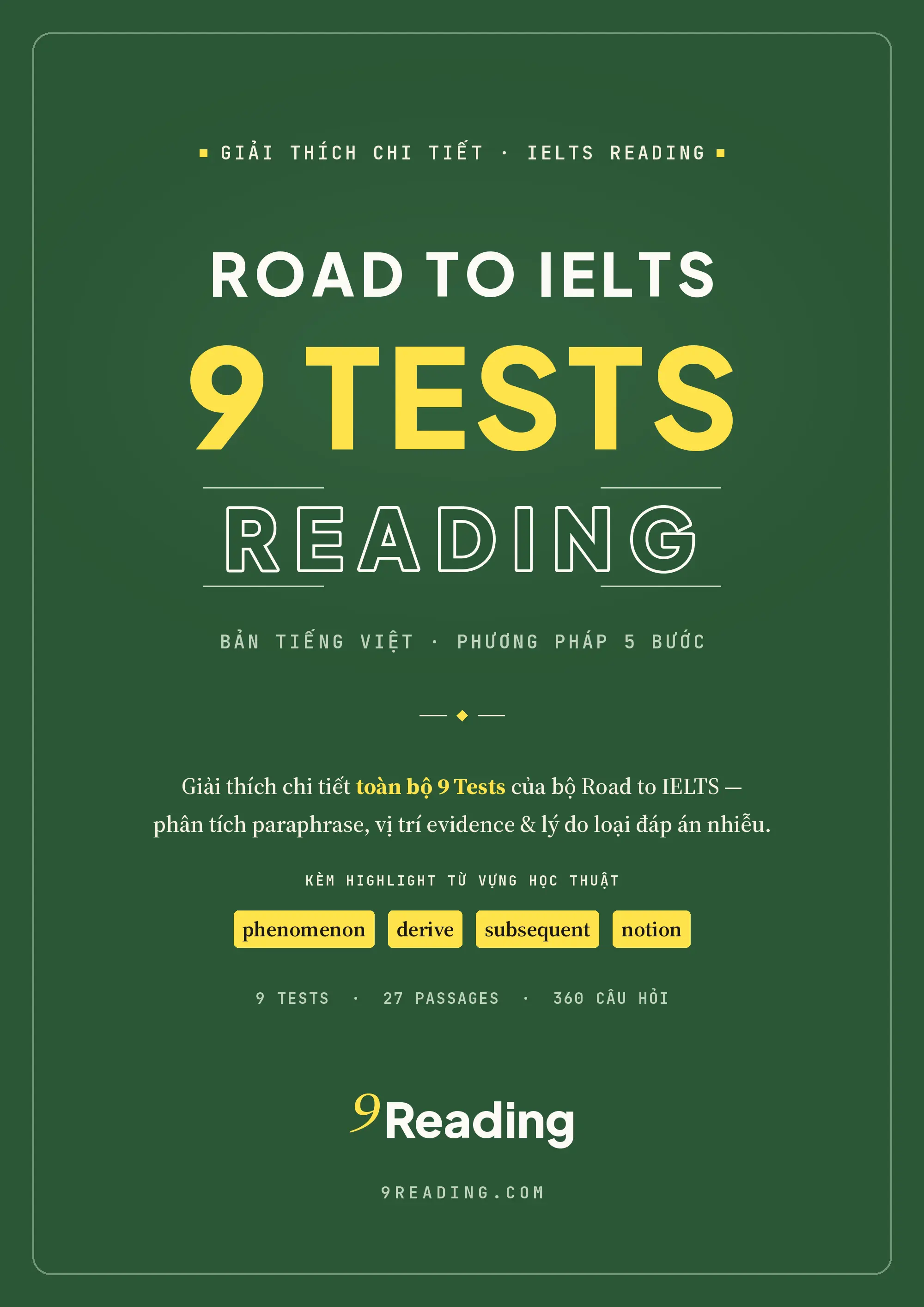 Giải thích chi tiết Road to IELTS — 9 Tests Reading