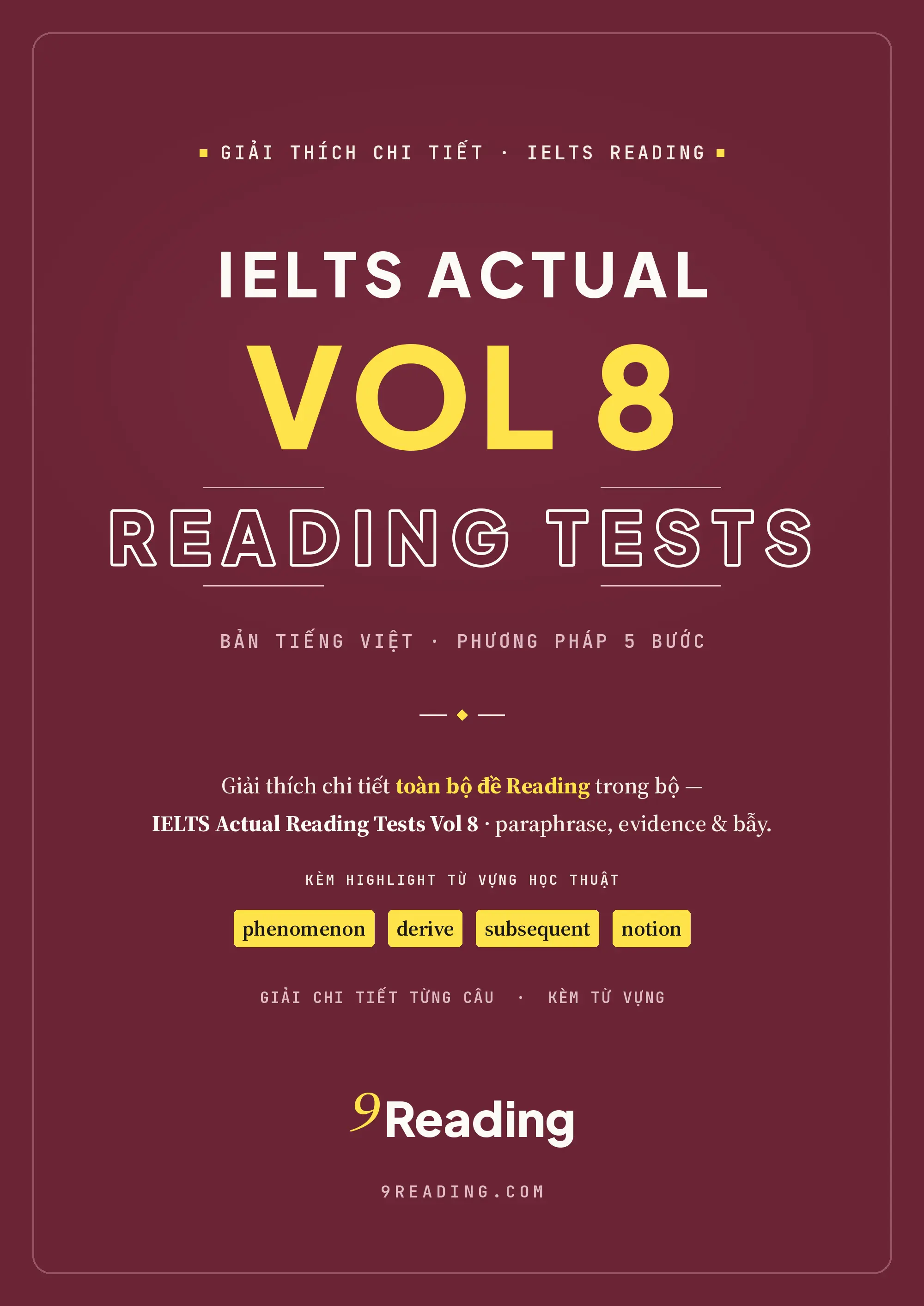 Giải thích chi tiết IELTS Reading Actual Tests Vol 8 PDF